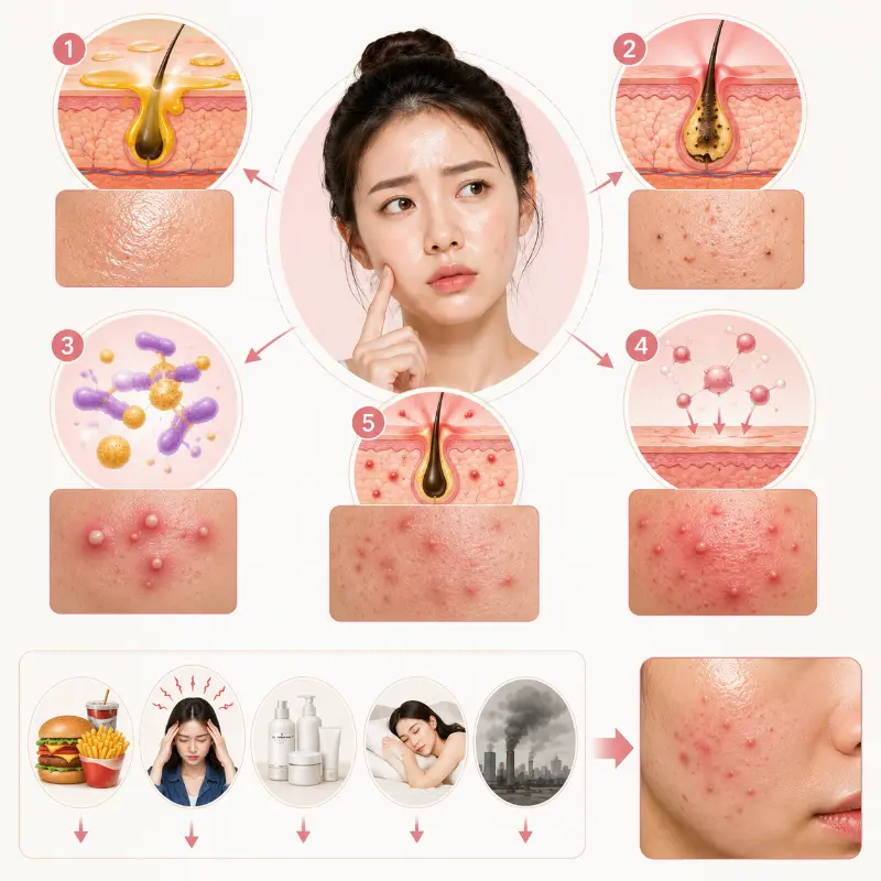 Tại Sao Da Dầu Thường Dễ Bị Mụn Hơn