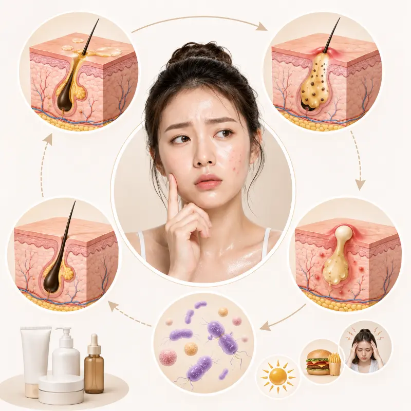 Tại Sao Da Dầu Thường Dễ Bị Mụn Hơn